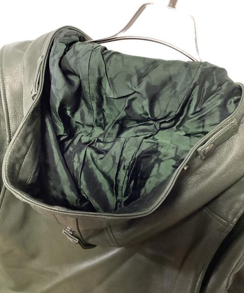 KADOYA（カドヤ）KADOYA (カドヤ) kawasaki (カワサキ) レザージャケット オリーブ サイズ:LLの古着・服飾アイテム