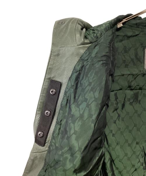 KADOYA（カドヤ）KADOYA (カドヤ) kawasaki (カワサキ) レザージャケット オリーブ サイズ:LLの古着・服飾アイテム