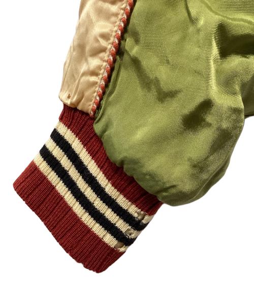 PHERROW'S 匠（フェローズ タクミ）PHERROW'S 匠 (フェローズ タクミ) リバーシブルスカジャン ピンク×グリーン×ブラウン サイズ:Lの古着・服飾アイテム