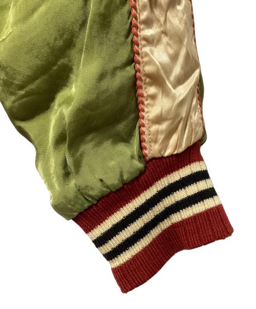 PHERROW'S 匠（フェローズ タクミ）PHERROW'S 匠 (フェローズ タクミ) リバーシブルスカジャン ピンク×グリーン×ブラウン サイズ:Lの古着・服飾アイテム