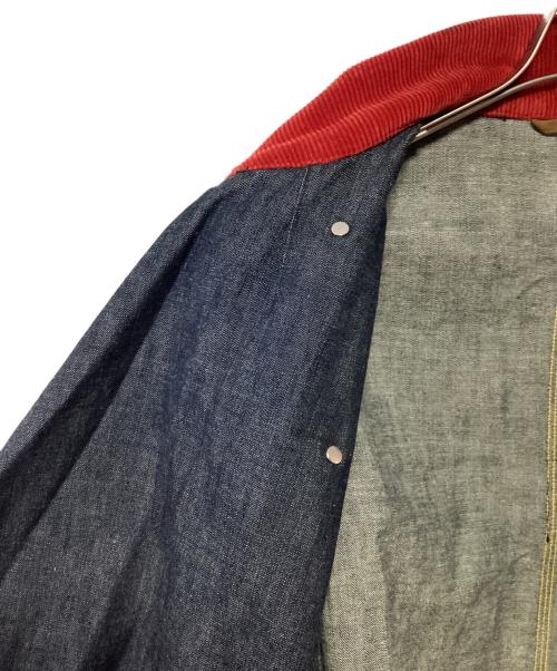 KAPITAL（キャピタル）KAPITAL (キャピタル) カバーオール インディゴ×レッド サイズ:2の古着・服飾アイテム