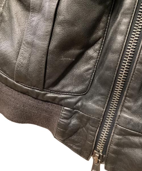 Ron Herman（ロンハーマン）Ron Herman (ロンハーマン) ラムレザージャケット ダークブラウン サイズ:Mの古着・服飾アイテム