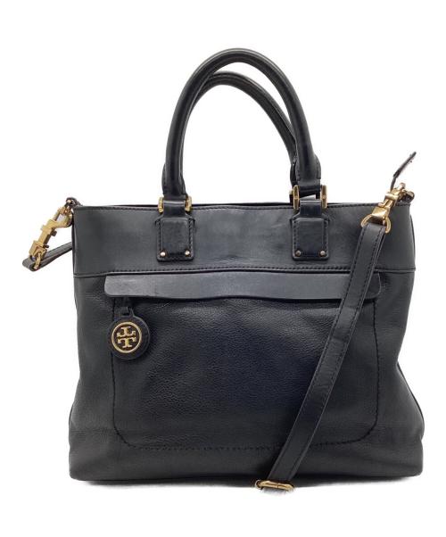 TORY BURCH（トリーバーチ）TORY BURCH (トリーバーチ) 2WAYバッグ ブラックの古着・服飾アイテム