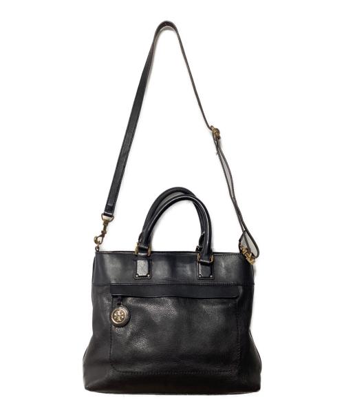 TORY BURCH（トリーバーチ）TORY BURCH (トリーバーチ) 2WAYバッグ ブラックの古着・服飾アイテム