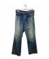 MAATEE&SONS（マーティーアンドサンズ）の古着「25AWFLARE DENIM repairデニムパンツ」｜インディゴ