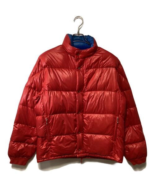 MONCLER（モンクレール）MONCLER (モンクレール) ダウンジャケット ブルー×レッド サイズ:Lの古着・服飾アイテム