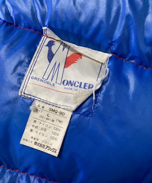 MONCLER（モンクレール）MONCLER (モンクレール) ダウンジャケット ブルー×レッド サイズ:Lの古着・服飾アイテム
