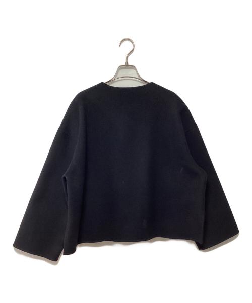 Gypsohila（ジプソフィア）Gypsohila (ジプソフィア) ノーカラージャケット ブラック サイズ:Freeの古着・服飾アイテム