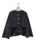 Gypsohila（ジプソフィア）の古着「ノーカラージャケット」｜ブラック