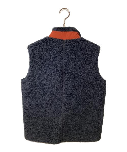 Patagonia（パタゴニア）Patagonia (パタゴニア) フリースベスト グレー×オレンジ サイズ:XLの古着・服飾アイテム