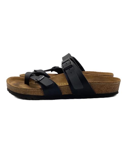BIRKENSTOCK（ビルケンシュトック）BIRKENSTOCK (ビルケンシュトック) サンダル ブラック×ナチュラル サイズ:240の古着・服飾アイテム