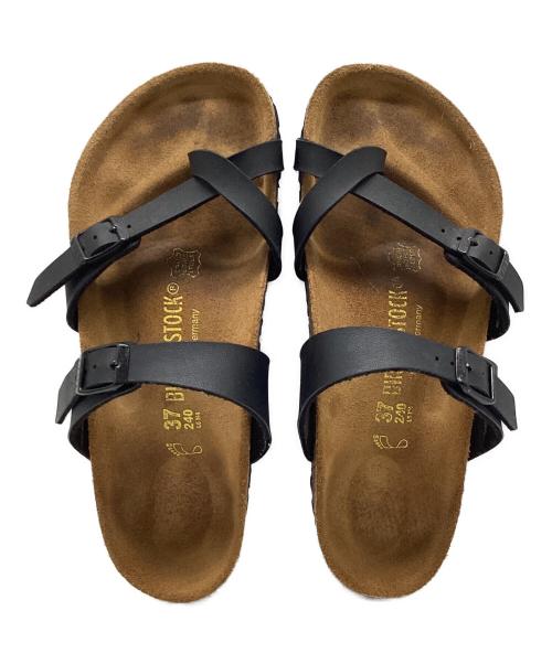 BIRKENSTOCK（ビルケンシュトック）BIRKENSTOCK (ビルケンシュトック) サンダル ブラック×ナチュラル サイズ:240の古着・服飾アイテム