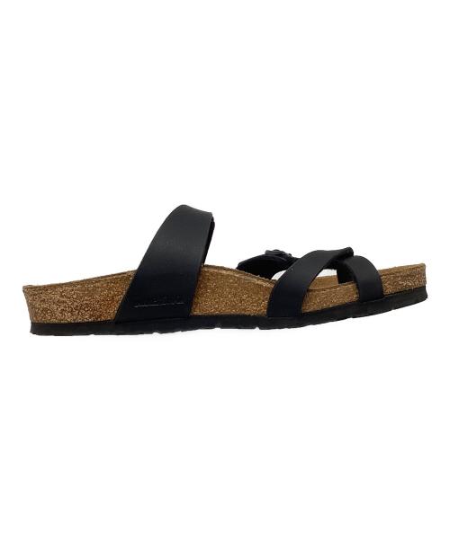 BIRKENSTOCK（ビルケンシュトック）BIRKENSTOCK (ビルケンシュトック) サンダル ブラック×ナチュラル サイズ:240の古着・服飾アイテム