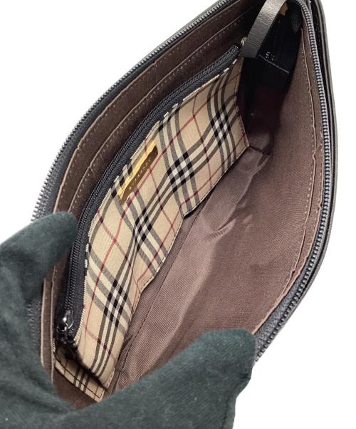 BURBERRY（バーバリー）BURBERRY (バーバリー) セミショルダーバッグ ブラックの古着・服飾アイテム