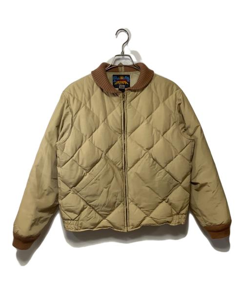 Eddie Bauer（エディーバウアー）Eddie Bauer (エディーバウアー) キルティングダウンジャケット ベージュ サイズ:Mの古着・服飾アイテム