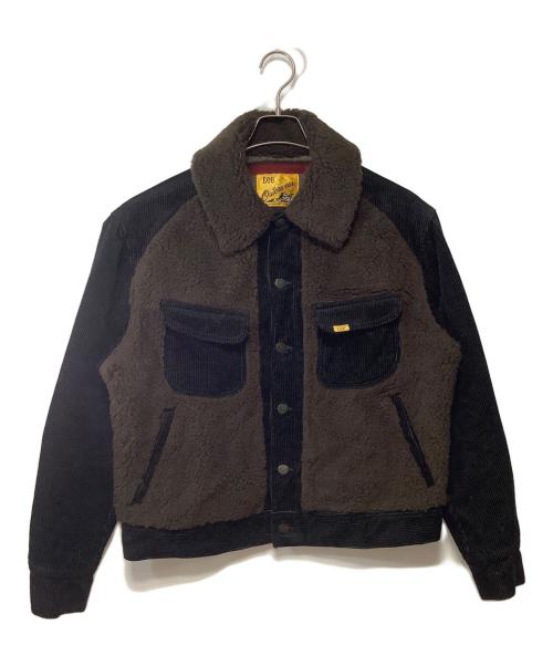 LEE（リー）LEE (リー) JOURNAL STANDARD (ジャーナルスタンダード) グリズリージャケット ブラック×ブラウン サイズ:Mの古着・服飾アイテム