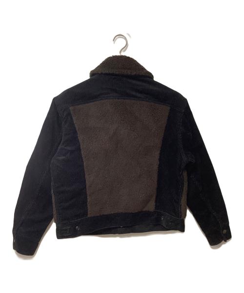 LEE（リー）LEE (リー) JOURNAL STANDARD (ジャーナルスタンダード) グリズリージャケット ブラック×ブラウン サイズ:Mの古着・服飾アイテム