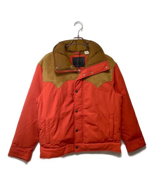 LEVI'S（リーバイス）LEVI'S (リーバイス) ダウンジャケット ベージュ×オレンジ サイズ:M 未使用品の古着・服飾アイテム