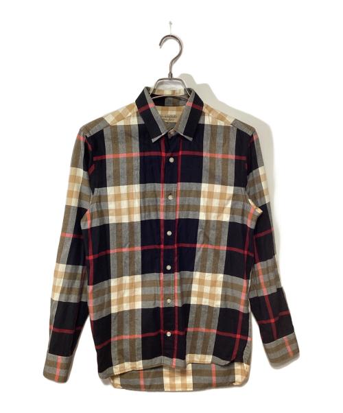 BURBERRY（バーバリー）BURBERRY (バーバリー) 長袖シャツ ブラック×ベージュ サイズ:Sの古着・服飾アイテム