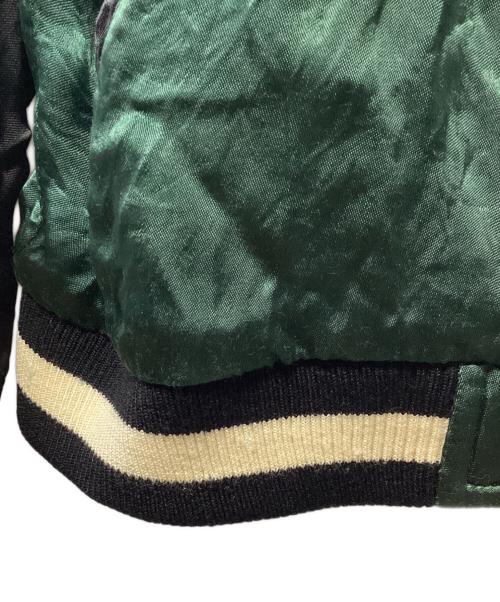 satori（サトリ）satori (サトリ) リバーシブルスカジャン ブラック×グリーン サイズ:Mの古着・服飾アイテム