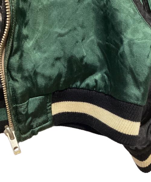 satori（サトリ）satori (サトリ) リバーシブルスカジャン ブラック×グリーン サイズ:Mの古着・服飾アイテム