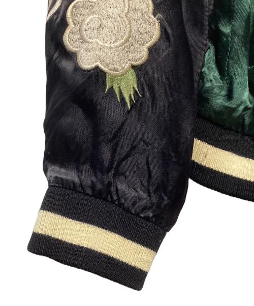 satori（サトリ）satori (サトリ) リバーシブルスカジャン ブラック×グリーン サイズ:Mの古着・服飾アイテム