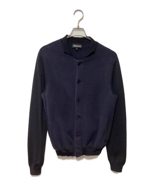 EMPORIO ARMANI（エンポリオ アルマーニ）EMPORIO ARMANI (エンポリオ アルマーニ) ニットカーディガン ネイビー サイズ:44の古着・服飾アイテム