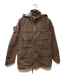 R.NEWBOLD（アールニューボールド）の古着「00's ライナー付ミリタリーコート」｜ブラウン