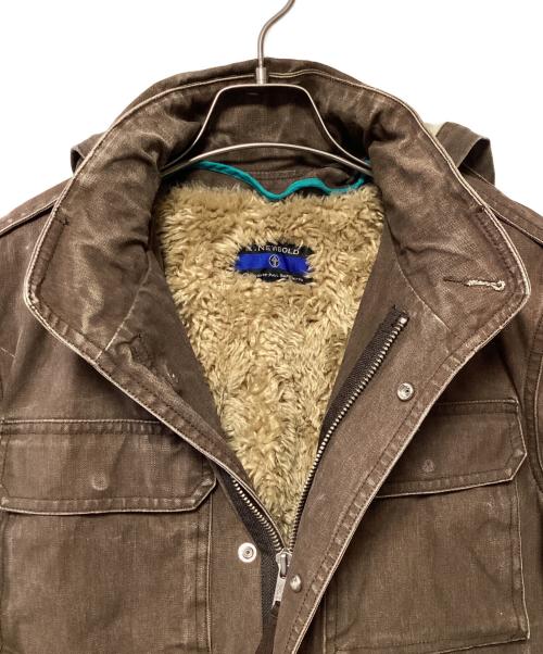 R.NEWBOLD（アールニューボールド）R.NEWBOLD (アールニューボールド) 00's ライナー付ミリタリーコート ブラウン サイズ:Mの古着・服飾アイテム