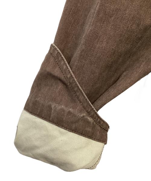 R.NEWBOLD（アールニューボールド）R.NEWBOLD (アールニューボールド) 00's ライナー付ミリタリーコート ブラウン サイズ:Mの古着・服飾アイテム