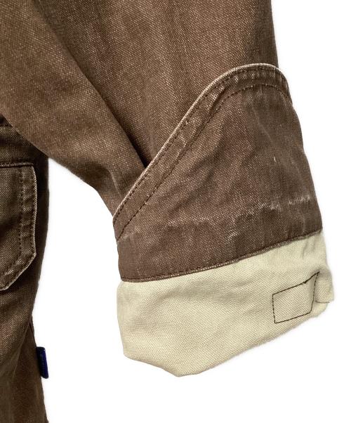 R.NEWBOLD（アールニューボールド）R.NEWBOLD (アールニューボールド) 00's ライナー付ミリタリーコート ブラウン サイズ:Mの古着・服飾アイテム