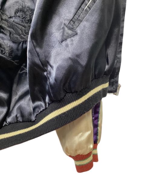 東洋TAILOR（トウヨウテイラー）東洋TAILOR (トウヨウテイラー) スカジャン ブラック×パープル サイズ:Mの古着・服飾アイテム