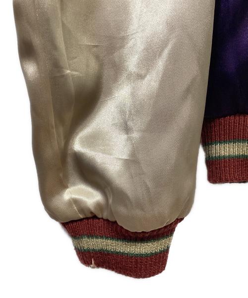 東洋TAILOR（トウヨウテイラー）東洋TAILOR (トウヨウテイラー) スカジャン ブラック×パープル サイズ:Mの古着・服飾アイテム