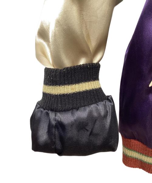 東洋TAILOR（トウヨウテイラー）東洋TAILOR (トウヨウテイラー) スカジャン ブラック×パープル サイズ:Mの古着・服飾アイテム