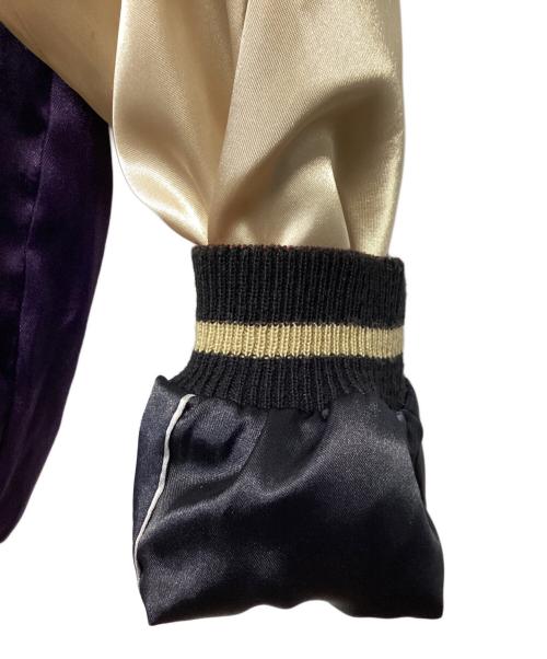 東洋TAILOR（トウヨウテイラー）東洋TAILOR (トウヨウテイラー) スカジャン ブラック×パープル サイズ:Mの古着・服飾アイテム