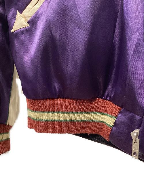 東洋TAILOR（トウヨウテイラー）東洋TAILOR (トウヨウテイラー) スカジャン ブラック×パープル サイズ:Mの古着・服飾アイテム