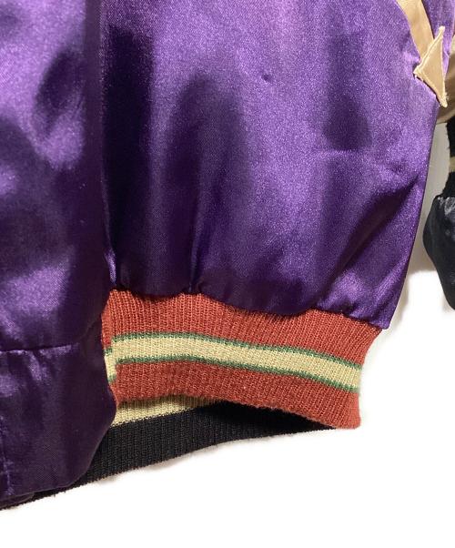 東洋TAILOR（トウヨウテイラー）東洋TAILOR (トウヨウテイラー) スカジャン ブラック×パープル サイズ:Mの古着・服飾アイテム