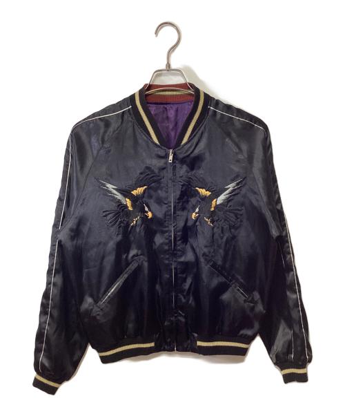 東洋TAILOR（トウヨウテイラー）東洋TAILOR (トウヨウテイラー) スカジャン ブラック×パープル サイズ:Mの古着・服飾アイテム