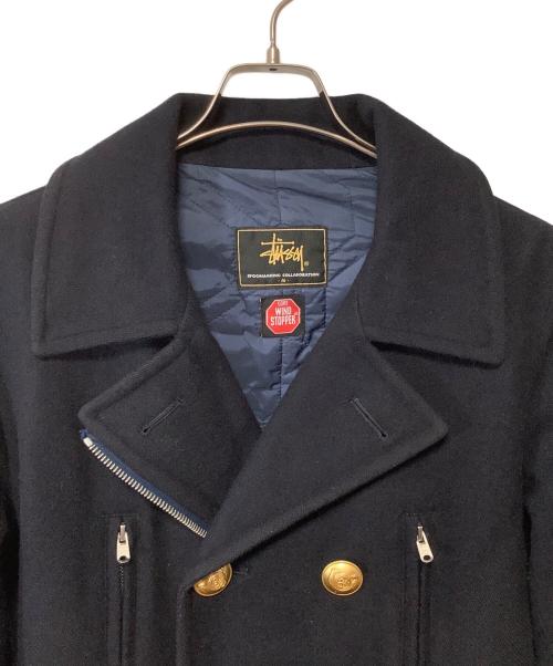 stussy（ステューシー）stussy (ステューシー) Pコート ネイビー サイズ:Mの古着・服飾アイテム