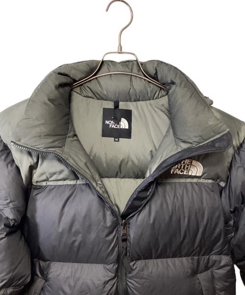 THE NORTH FACE（ザ ノース フェイス）THE NORTH FACE (ザ ノース フェイス) ヌプシジャケット ブラック×カーキ サイズ:Mの古着・服飾アイテム