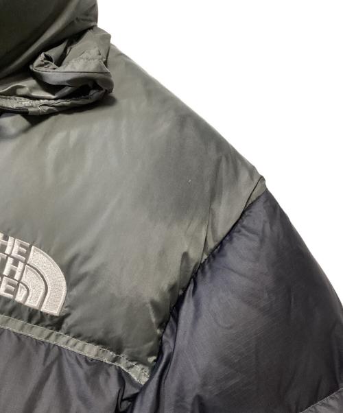 THE NORTH FACE（ザ ノース フェイス）THE NORTH FACE (ザ ノース フェイス) ヌプシジャケット ブラック×カーキ サイズ:Mの古着・服飾アイテム