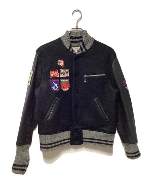 H.R.MARKET（ハリウッドランチマーケッド）H.R.MARKET (ハリウッドランチマーケッド) スタジャン ブラック×グレー サイズ:2の古着・服飾アイテム