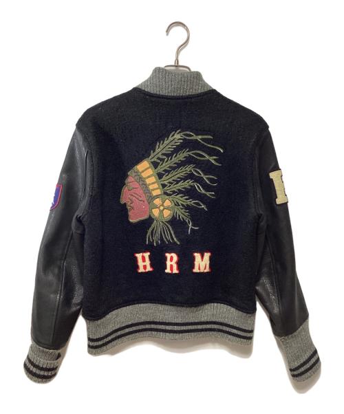 H.R.MARKET（ハリウッドランチマーケッド）H.R.MARKET (ハリウッドランチマーケッド) スタジャン ブラック×グレー サイズ:2の古着・服飾アイテム