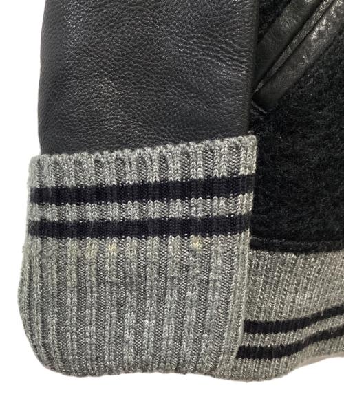 H.R.MARKET（ハリウッドランチマーケッド）H.R.MARKET (ハリウッドランチマーケッド) スタジャン ブラック×グレー サイズ:2の古着・服飾アイテム