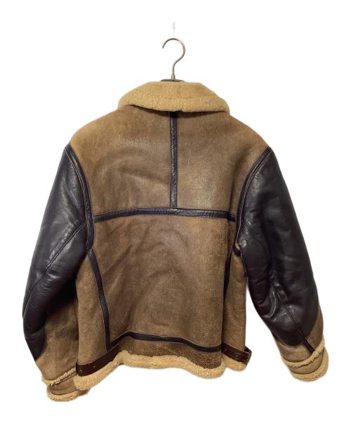 Golden Bear（ゴールデンベア）Golden Bear (ゴールデンベア) ムートンジャケット ブラウン×ベージュ サイズ:38の古着・服飾アイテム