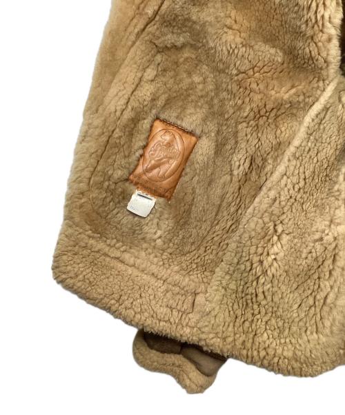 Golden Bear（ゴールデンベア）Golden Bear (ゴールデンベア) ムートンジャケット ブラウン×ベージュ サイズ:38の古着・服飾アイテム