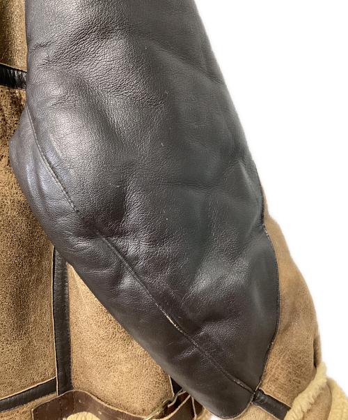 Golden Bear（ゴールデンベア）Golden Bear (ゴールデンベア) ムートンジャケット ブラウン×ベージュ サイズ:38の古着・服飾アイテム