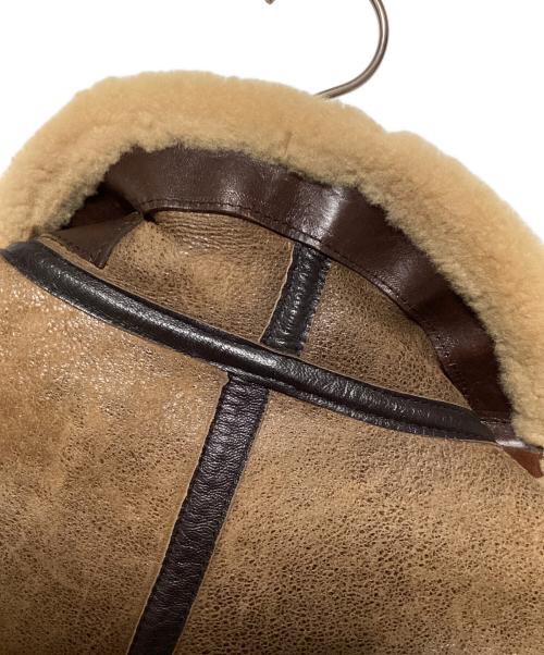 Golden Bear（ゴールデンベア）Golden Bear (ゴールデンベア) ムートンジャケット ブラウン×ベージュ サイズ:38の古着・服飾アイテム