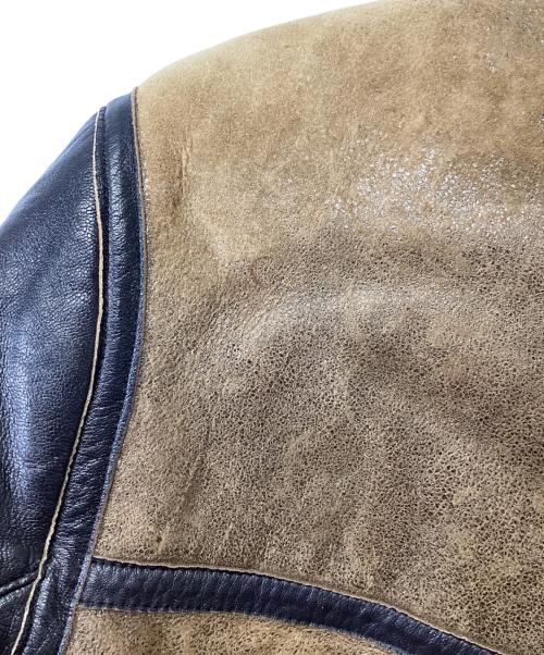 Golden Bear（ゴールデンベア）Golden Bear (ゴールデンベア) ムートンジャケット ブラウン×ベージュ サイズ:38の古着・服飾アイテム