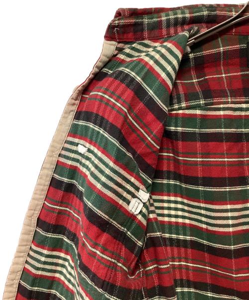 RRL（ダブルアールエル）RRL (ダブルアールエル) 長袖シャツ レッド×グリーン サイズ:Sの古着・服飾アイテム